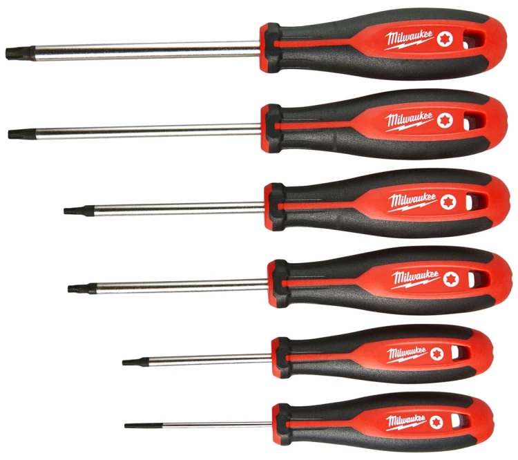 Wkrętaki TORX Milwaukee zestaw 6 sztuk 4932471809