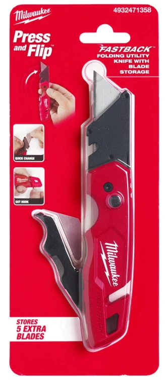 Noż składany FASTBACK™ Milwaukee z magazynkiem na ostrza 4932471358