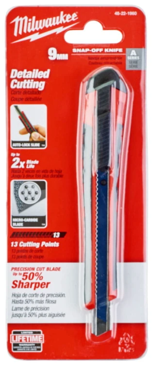Nóż z ostrzem łamanym 9 mm Milwaukee 48221960