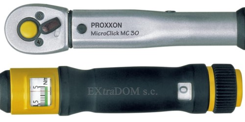 Klucz dynamometryczny Proxxon 1/4" MC 30 6-30Nm CrV Micro-Clik - kalibracja + Polska gwarancja