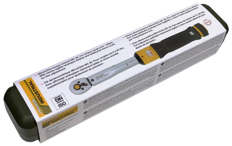 Klucz dynamometryczny Proxxon 1/4" MC 30 6-30Nm CrV Micro-Clik - kalibracja + Polska gwarancja