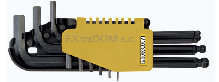Klucze imbusowe Proxxon z kulkami kpl. 9 cz. 23946