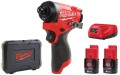 Subkompaktowa zakrętarka udarowa Milwaukee 147 Nm 12V M12FID2-202X 1/4''HEX 2x aku 2,0Ah, ładowarka, walizka 4933479877