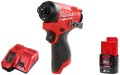 Subkompaktowa zakrętarka udarowa Milwaukee 147 Nm 12V M12FID2-202X 1/4''HEX aku 3,0Ah, szybka ładowarka