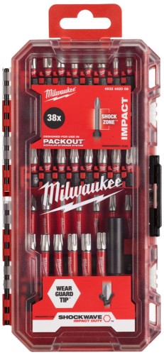 Bity udarowe Milwaukee Shockwave Impact Duty zestaw 38 szt. 4932492009
