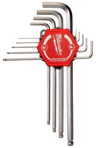 Klucze imbusowe HEX Milwaukee długie kpl. 9 szt. 4932478621
