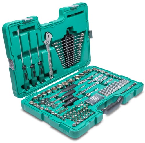 Klucze nasadowe i bity 1/4” 3/8” 1/2” metryczne i calowe Sata kpl. 120 cz. 09014SJ