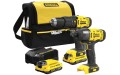 Combo Stanley Fatmax wiertarko - wkrętarka z udarem i zakrętarka udarowa 20V SFMCK465D2S