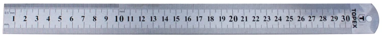 liniał ze stali INOX 30cm