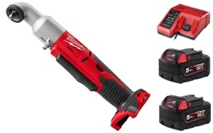 Klucz udarowy kątowy Milwaukee 3/8" 76Nm 18V M18BRAIW 2x aku 5,0 Ah. szybka ładowarka