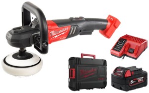 Polerka akumulatorowa Milwaukee M18 FAP180-501X 1x aku. 5,0Ah szybka ładowarka, walizka HD Box