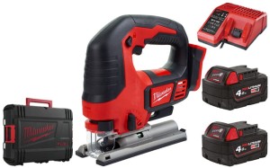 Wyrzynarka Milwaukee M18BJS-402X 2x aku. 4,0Ah, ładowarka, walizka HD Box 4933451389