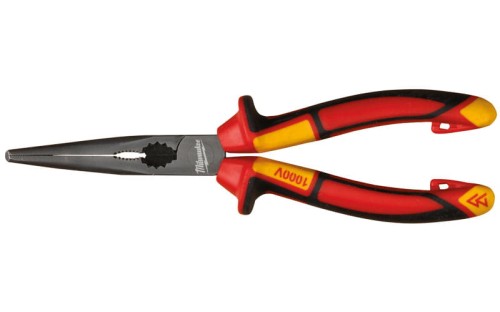 Szczypce długie zwężane wygięte Milwaukee VDE 1000V 205mm 4932464565