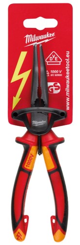 Szczypce długie zwężane wygięte Milwaukee VDE 1000V 205mm 4932464565