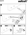 Zestaw naprawczy do zawiasów puszkowych – od strony korpusu mebla, 11-częściowy Wolfcraft 4657000