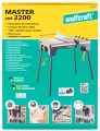 Stół maszynowy, roboczy MASTER Cut 2200 4w1 Wolfcraft 6907000