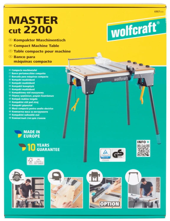 Stół maszynowy, roboczy MASTER Cut 2200 4w1 Wolfcraft 6907000