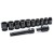 Klucze nasadowe udarowe 1/2" Sata kpl. 12 szt. 09009