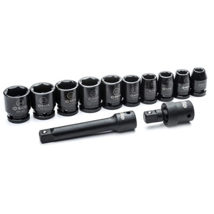 Klucze nasadowe udarowe 1/2" Sata kpl. 12 szt. 09009