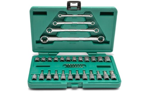 Klucze TORX 1/4" 3/8" Sata kpl. 35 cz. 09010