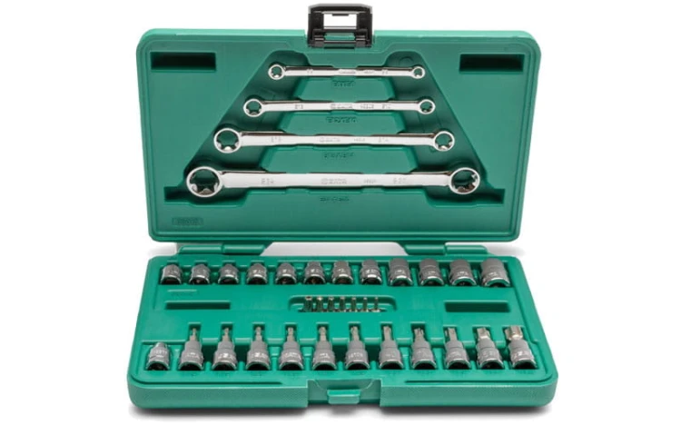 Klucze TORX 1/4" 3/8" Sata kpl. 35 cz. 09010