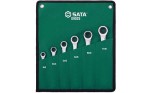 Klucze oczkowe z grzechotką Sata kpl. 6 szt. 8 -19mm 09025