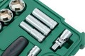 Klucze nasadowe 1/2” metryczne Sata kpl. 23 cz. 09005