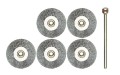 Szczotki stalowe INOX Proxxon dyski 22mm kpl. 5 szt. 28956
