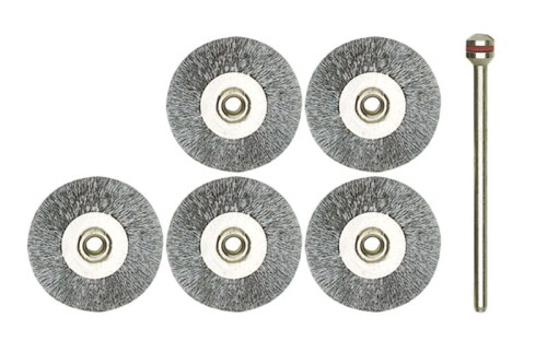 Szczotki stalowe INOX Proxxon dyski 22mm kpl. 5 szt. 28956