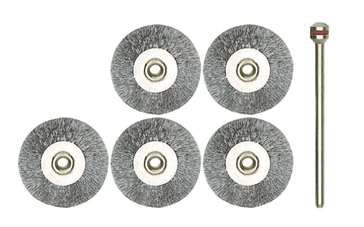 Szczotki stalowe INOX Proxxon dyski 22mm kpl. 5 szt. 28956