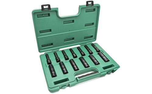 Nasadki udarowe cienkościenne metryczne Sata 1/2" kpl. 13szt. ST34398T