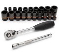 Klucze nasadowe BoltBiter 1/4" i 3/8" Sata kpl. 23 cz. 09138