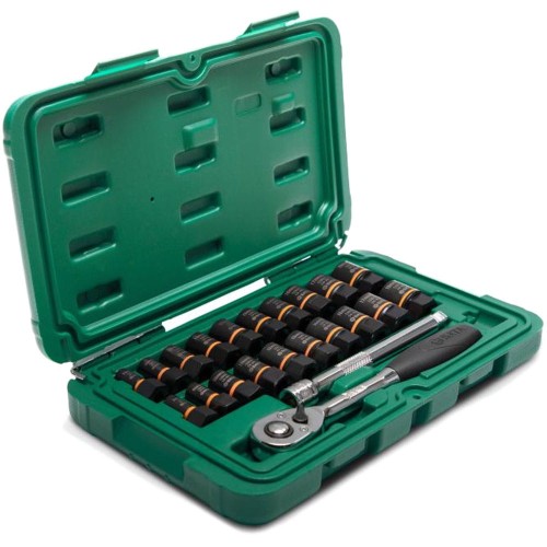 Klucze nasadowe BoltBiter 1/4" i 3/8" Sata kpl. 23 cz. 09138