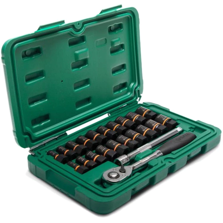 Klucze nasadowe BoltBiter 1/4" i 3/8" Sata kpl. 23 cz. 09138