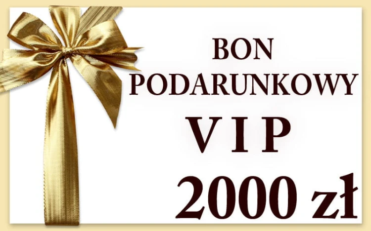Bon prezentowy – Voucher VIP o wartości 5000 złotych.