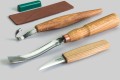 Zestaw 3 narzędzi do rzeźbienia łyżek z akcesoriami do polerowania BeaverCraft S47