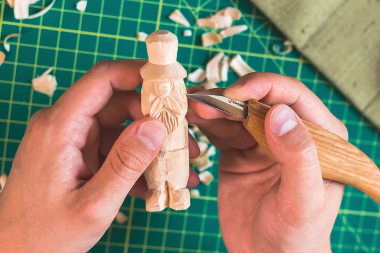 Zestaw 3 noży do rzeźbienia łyżek z akcesoriami do polerowania w etui BeaverCraft S17