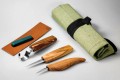 Zestaw 3 noży do rzeźbienia łyżek z akcesoriami do polerowania w etui BeaverCraft S17