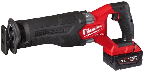 Pilarka szablasta Milwaukee M18FSZ-501X FUEL™ SAWZALL™ + 1x aku. 5,0 Ah, ładowarka, walizka 4933478293