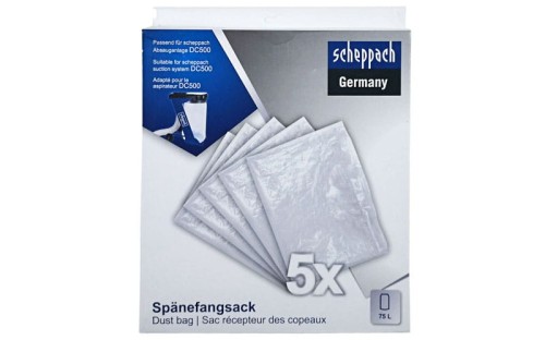 Komplet worków foliowych do urządzenia odciągowego DC500 Scheppach 5 szt. 7906300707