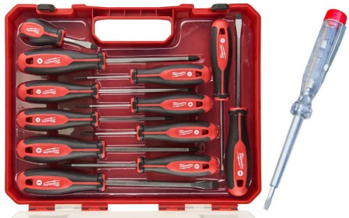 Zestaw wkrętaków Milwaukee w walizce - 12 sztuk 4932472003
