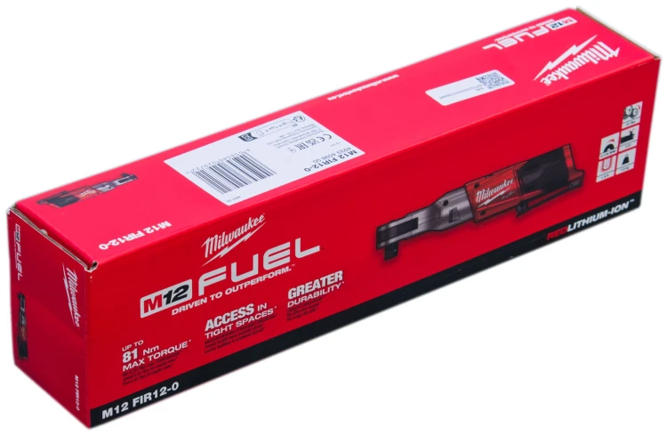 Grzechotka udarowa 1/2˝ akumulatorowa Milwaukee M12FIR12 81Nm