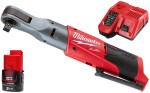 Grzechotka akumulatorowa 1/2˝ 12V Milwaukee M12FIR12-301 81Nm  1x aku. 3,0Ah + szybka ładowarka