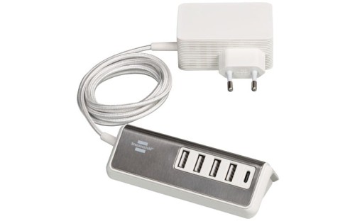 Ładowarka, stacja ładująca z 4 x gniazdami ładowania USB Brennenstuhl 1508230