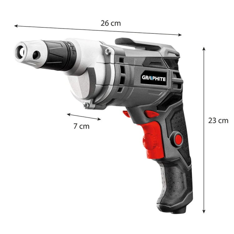 Wkrętarka sieciowa Graphite 520W 0-4200 obr/min 58G794