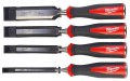 Zestaw 4 dłut stolarskich Milwaukee o szerokości ostrza: 6, 12, 19, 25 mm 4932479897