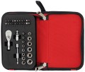 Zestaw kluczy nasadowych 1/4" z grzechotką Milwaukee w etui 39 części 4932492672