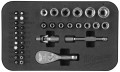 Zestaw kluczy nasadowych 1/4" z grzechotką Milwaukee w etui 39 części 4932492672