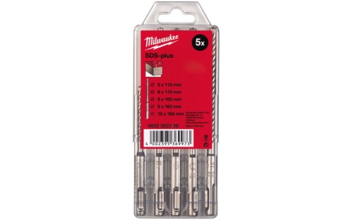 Wiertła do betonu Milwaukee M2 SDS Plus zestaw 5 szt. 4932352338