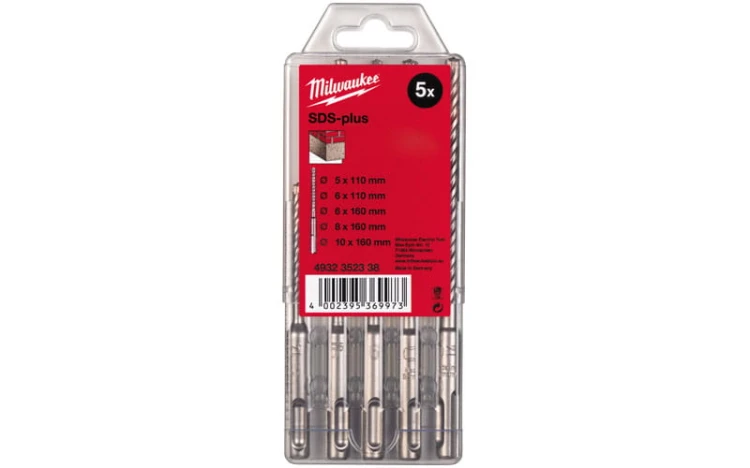 Wiertła do betonu Milwaukee M2 SDS Plus zestaw 5 szt. 4932352338